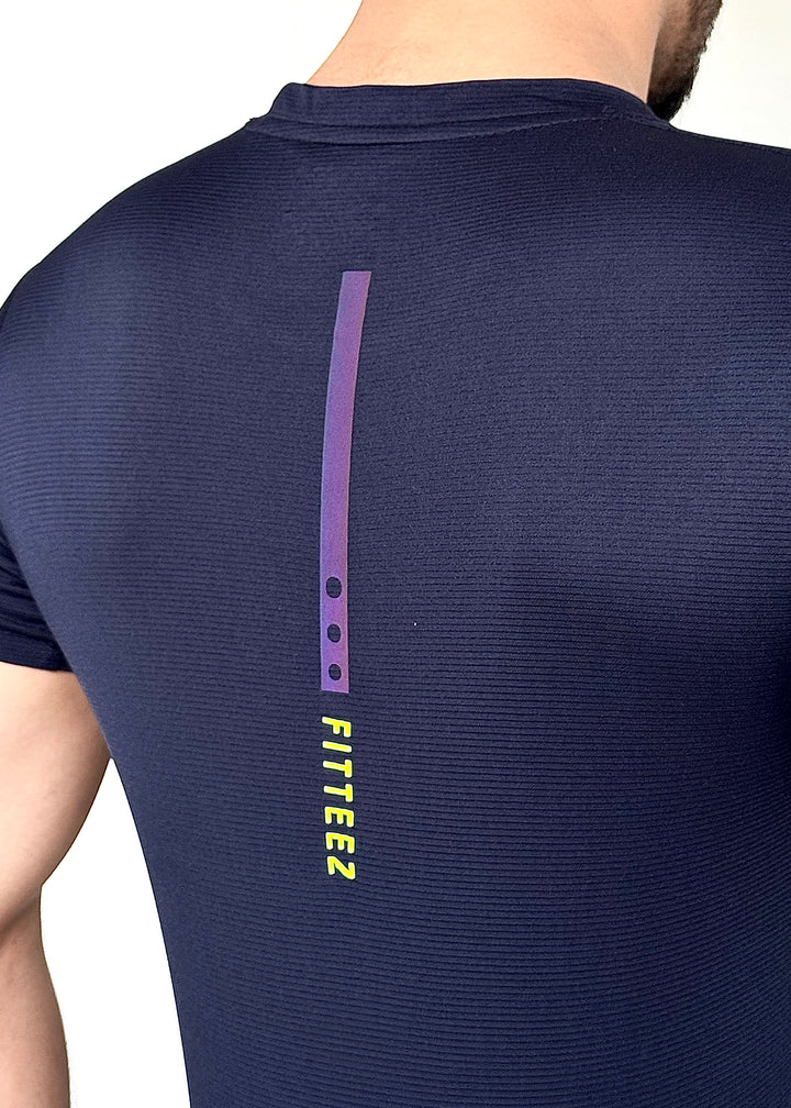 THE STRETCH-PRO TEE-NAVY BLUE