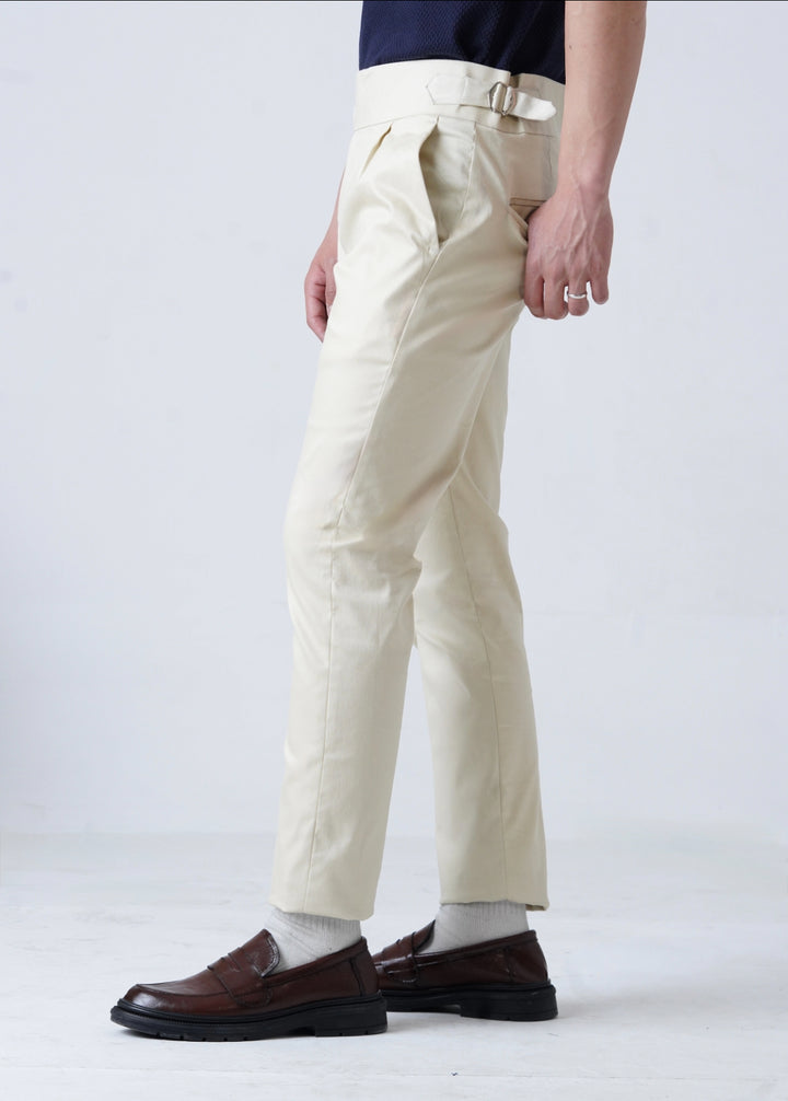 THE GURKHA PANT-WHITE