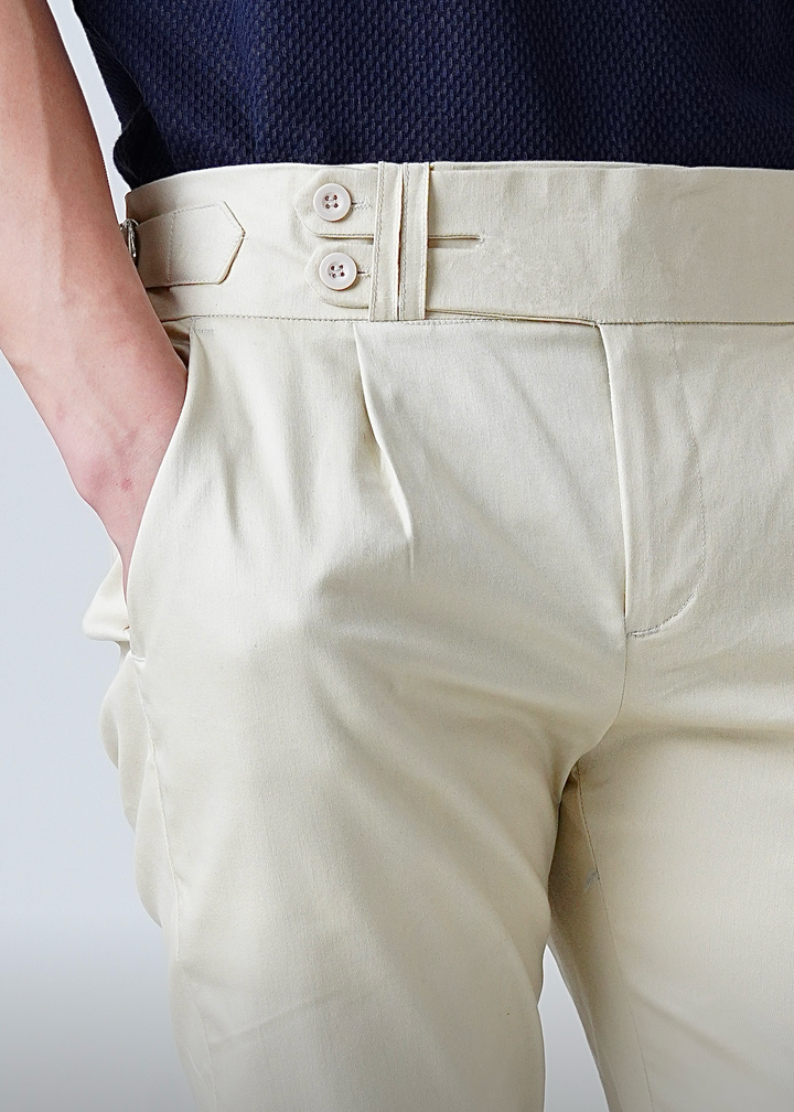 THE GURKHA PANT-WHITE