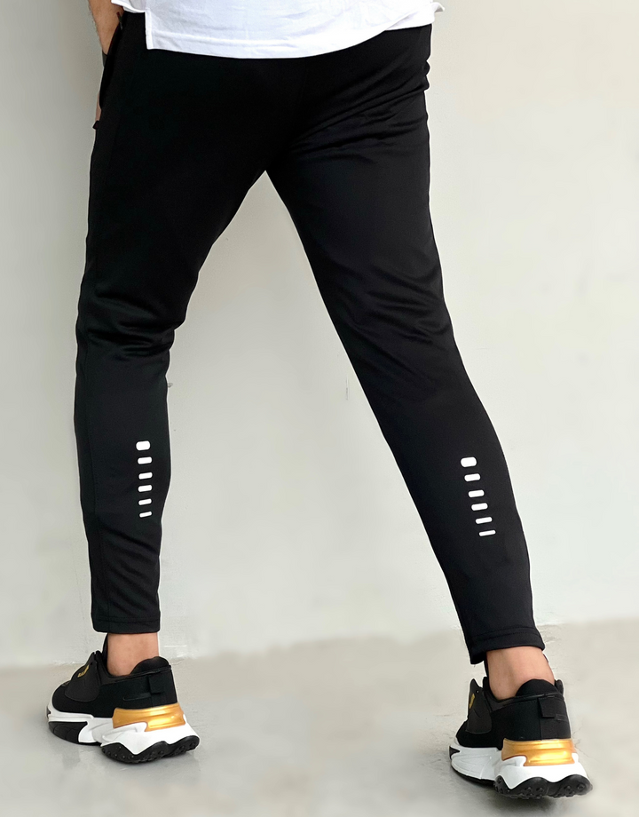 SLIM-FIT JAT BLACK ULTRA STRETCHABLE IN DRYFIT-FT - FITTEEZ