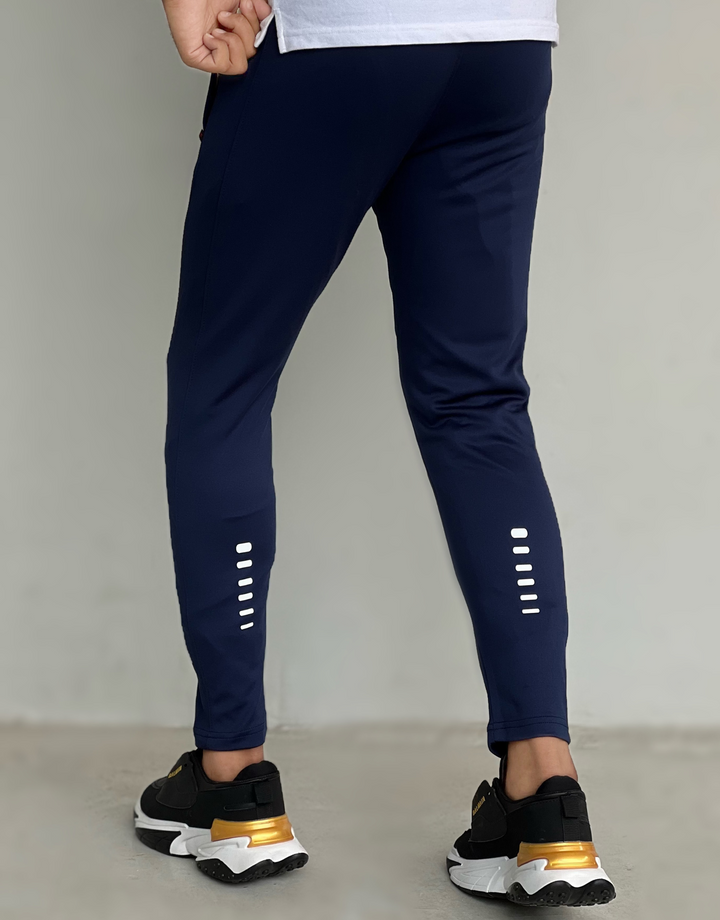 SLIM-FIT NAVY BLUE ULTRA STRETCHABLE IN DRYFIT-FT - FITTEEZ