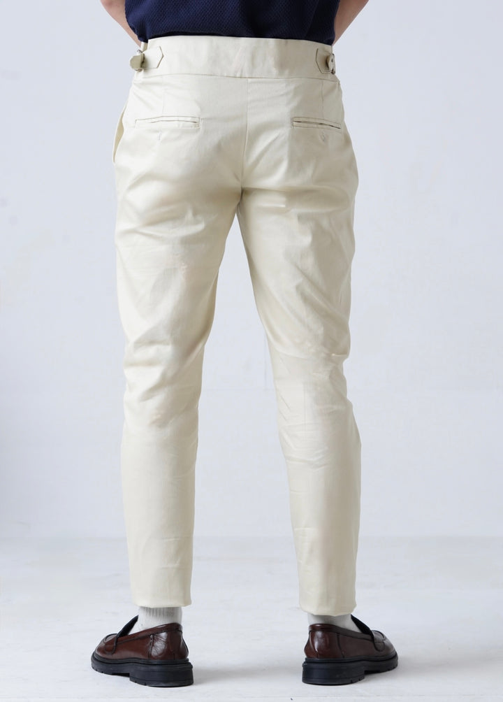 THE GURKHA PANT-WHITE