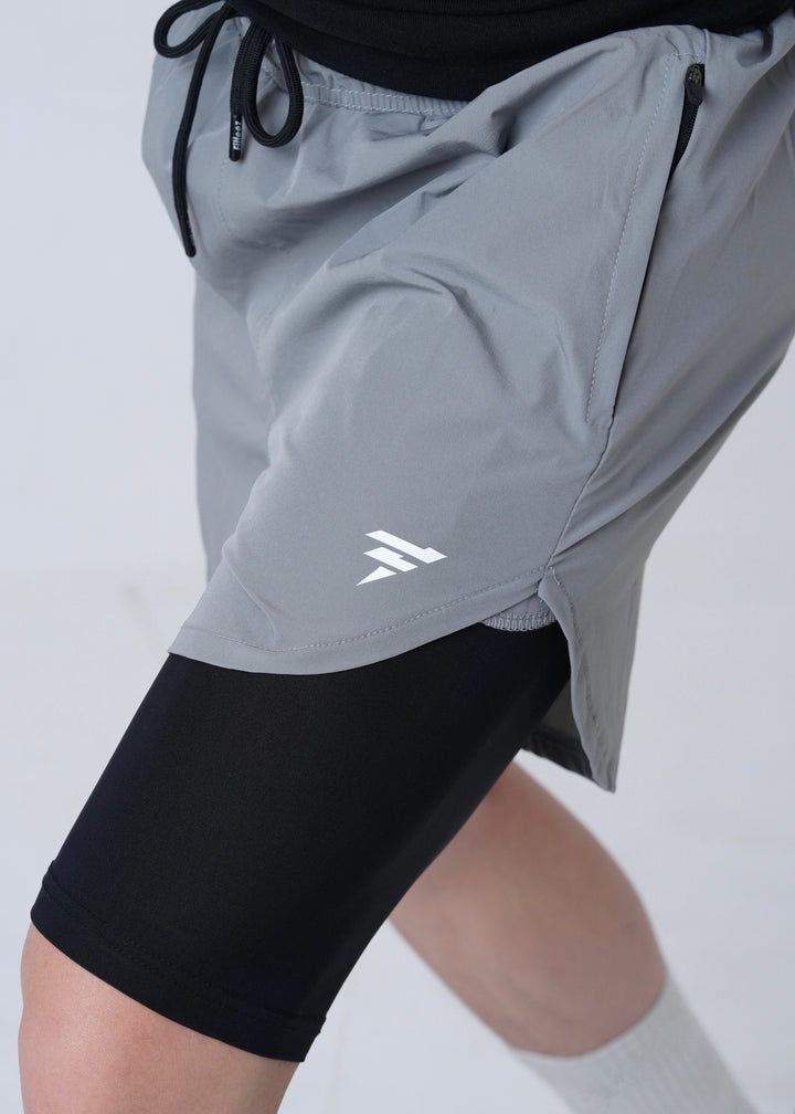 THE MICRO-STRETCH SHORT-GRAY