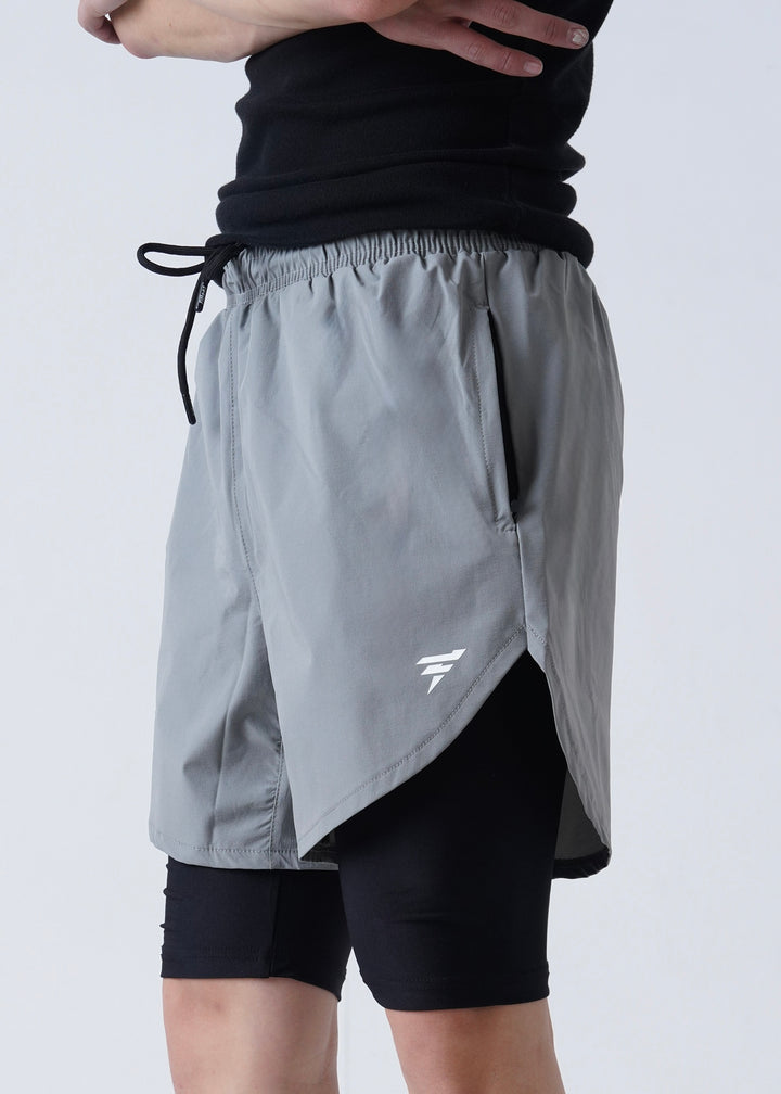 THE MICRO-STRETCH SHORT-GRAY