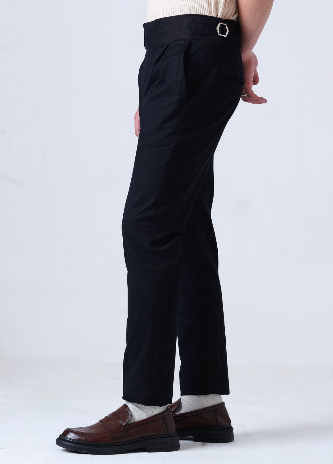 THE GURKHA PANT-BLACK