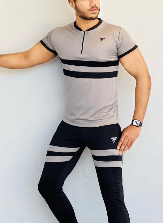 Athleisure Half Sleeves Tracksuit