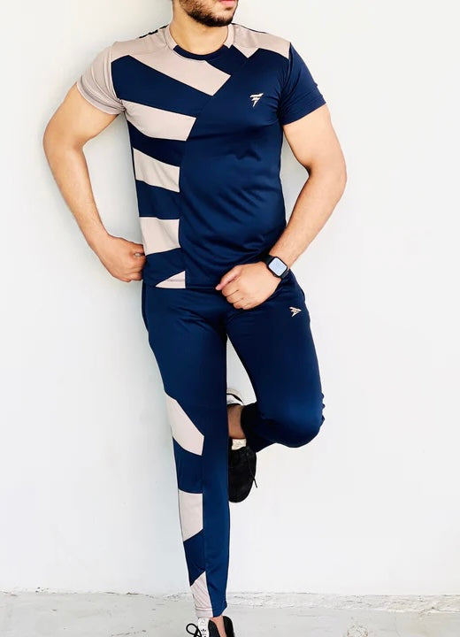 STLISH DURABLE NAVY BLIUE TRACKSUIT