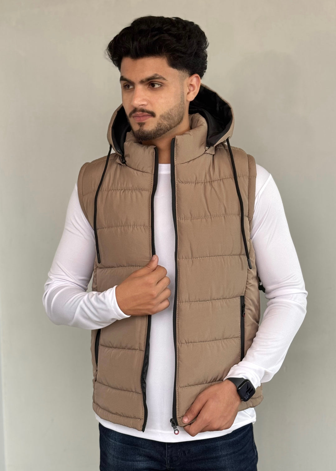 DETACHABLE SLEEVELESS JACKET-FT