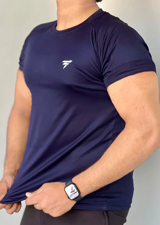 THE LYCRA TEE-BLUE