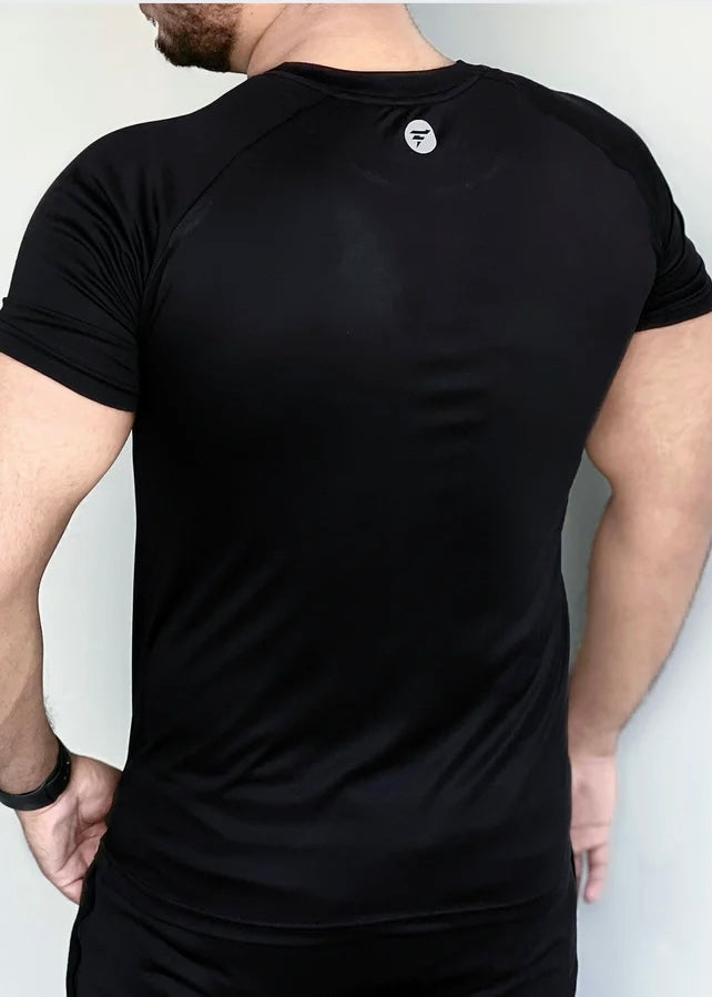 THE ACTIVE BLACK-TEE