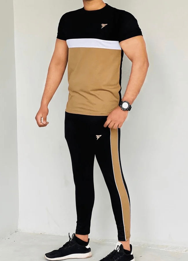 Active Attire Half Sleeves Tracksuit