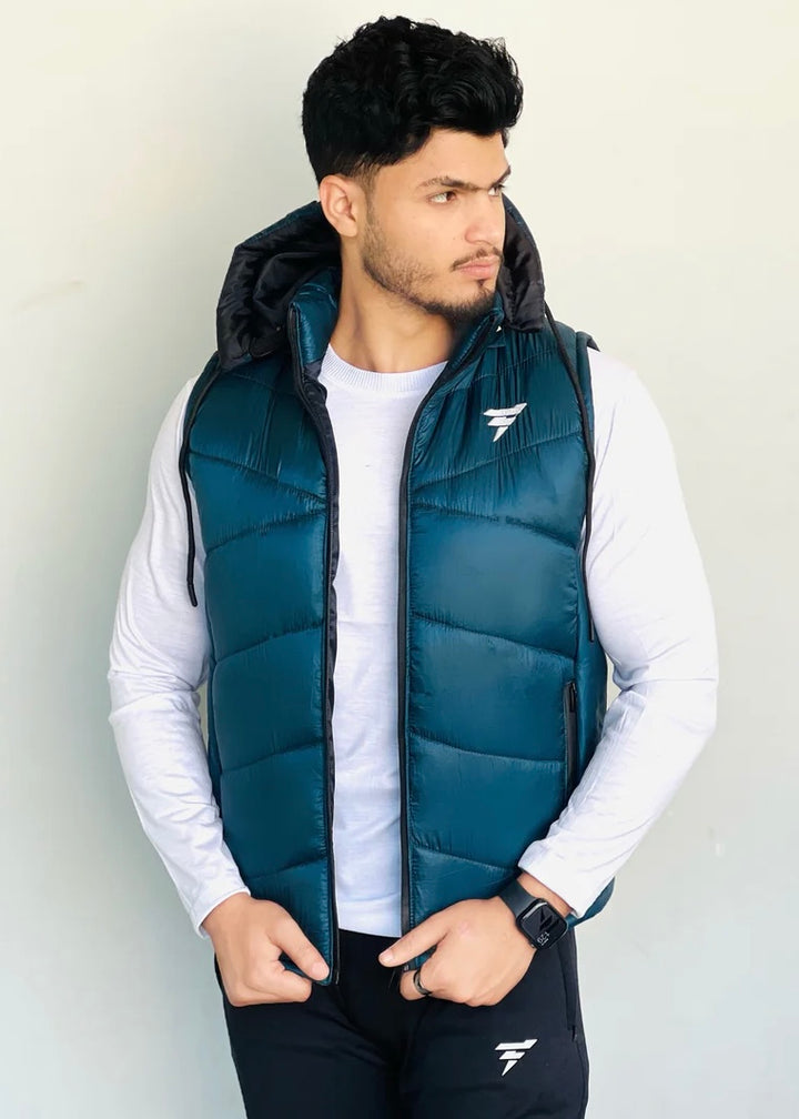 ELEGANT SLEEVELESS PARACHUTE JACKET - ZINK