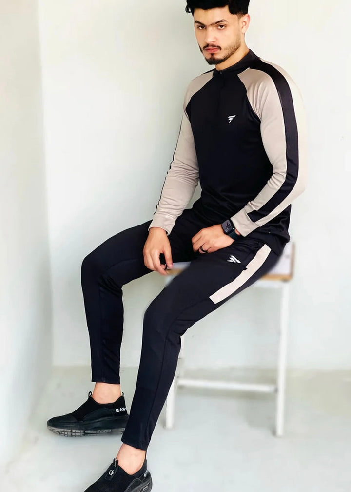 ZIPPER TRACKSUIT BLACK-FT