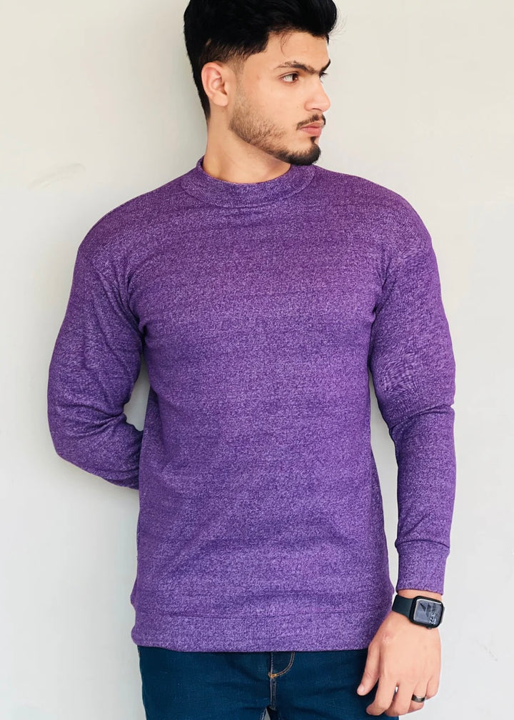 CREWNECK PURPLE SWEATERS: YOUR STYLE STAPLE FOR COMFORT AND VERSATILITY-FT