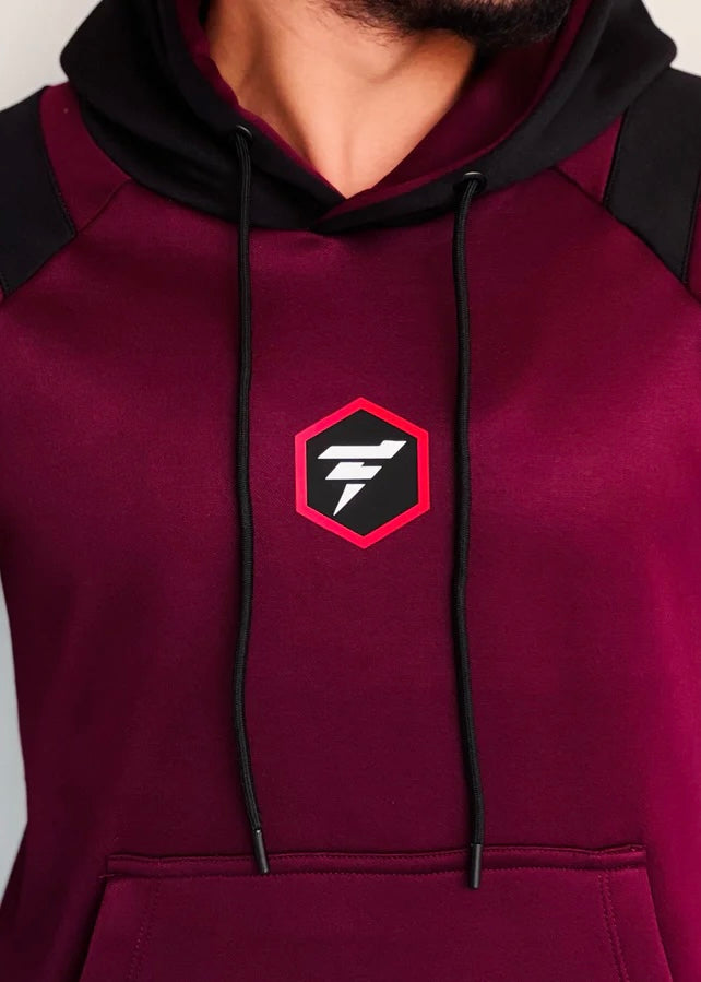 THE MAROON FLEECE TRACKSUIT-FT