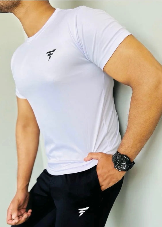 Simple Plain White dry-fit T-shirt