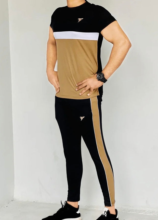 Active Attire Half Sleeves Tracksuit