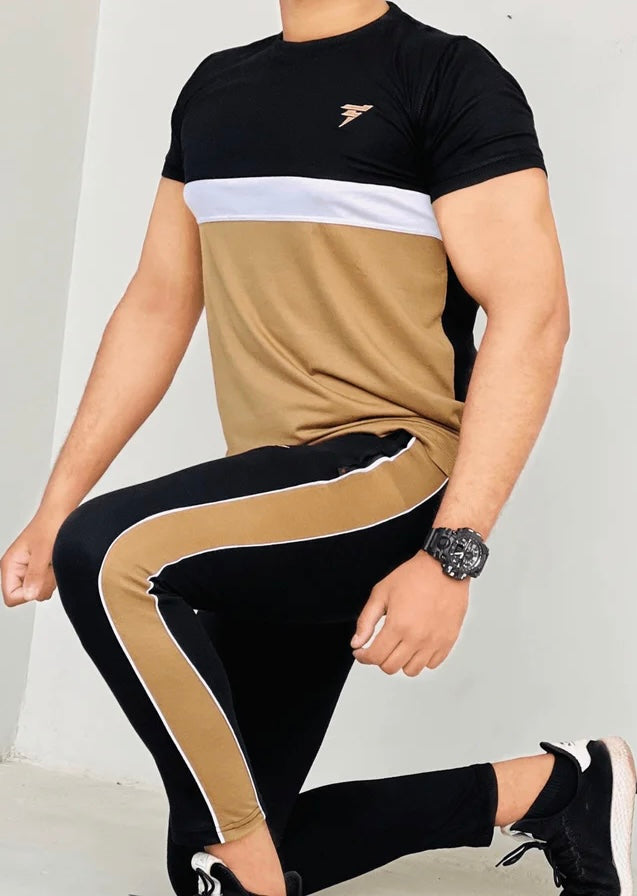 Active Attire Half Sleeves Tracksuit