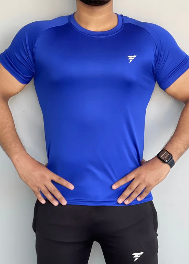 THE LYCRA TEE-ROYAL BLUE