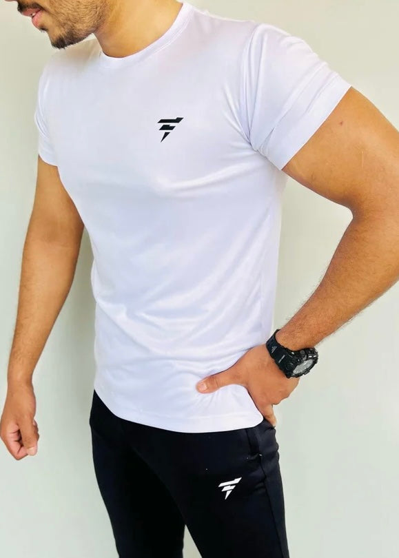 Simple Plain White dry-fit T-shirt