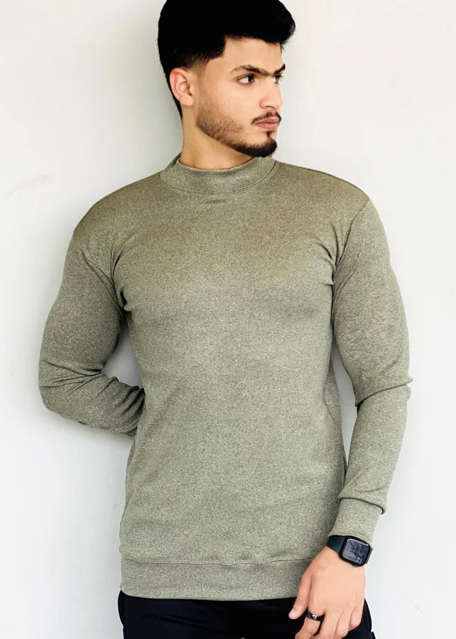 THE OLIVE-GREEN CREWNECK-FT