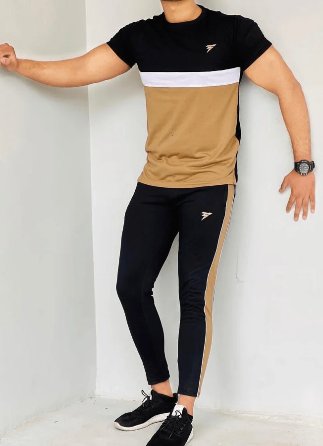 Active Attire Half Sleeves Tracksuit