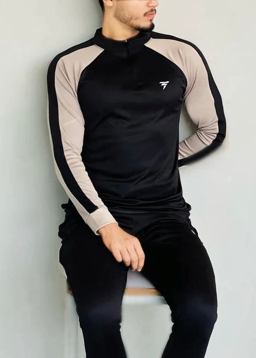 ZIPPER TRACKSUIT BLACK-FT