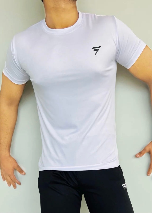 Simple Plain White dry-fit T-shirt