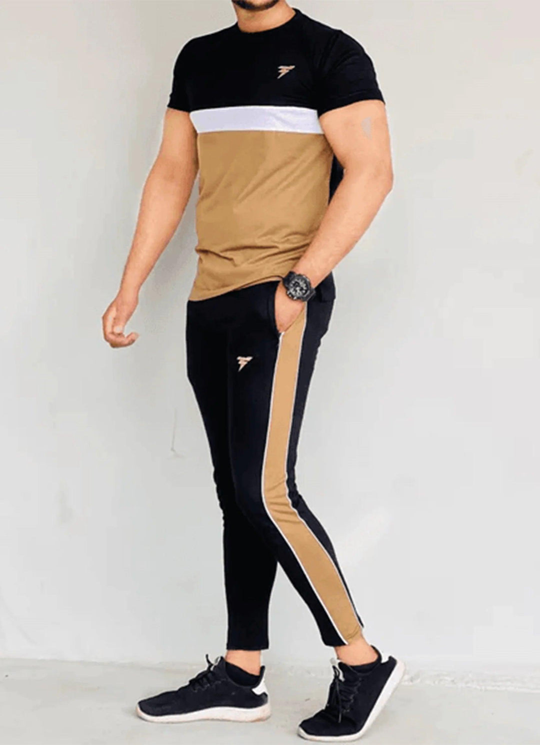 Active Attire Half Sleeves Tracksuit - FITTEEZ