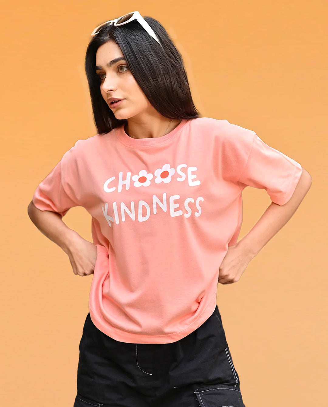 GET COMFY IN STYLE WITH OUR TRENDY BAGGY PEECEH T-SHIRTS FOR WOMEN - FITTEEZ