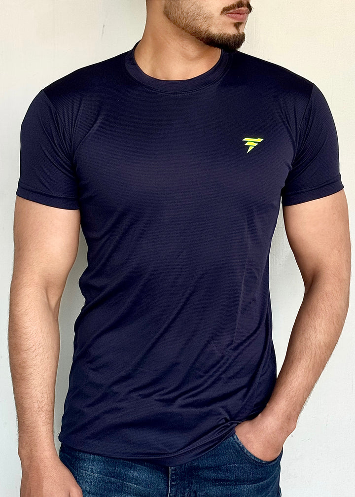 THE STRETCH-PRO TEE-NAVY BLUE