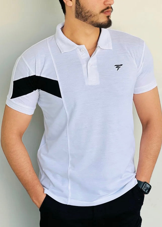 THE STYLISH POLO-WHITE