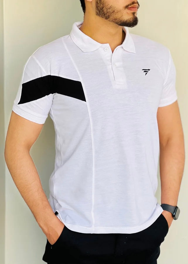 THE STYLISH POLO-WHITE